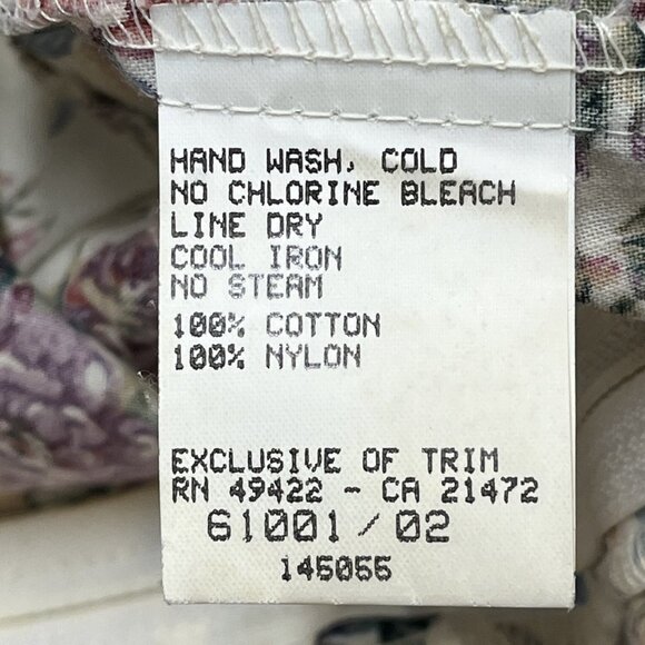 Vintage‎ Jessica McClintock  Gunne Sax Tea Dress Womens 7/8 Cottagecore Prairie - Picture 6 of 8